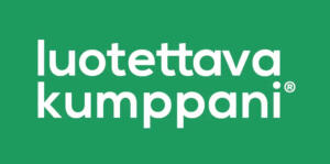Luotettava kumppani -logo